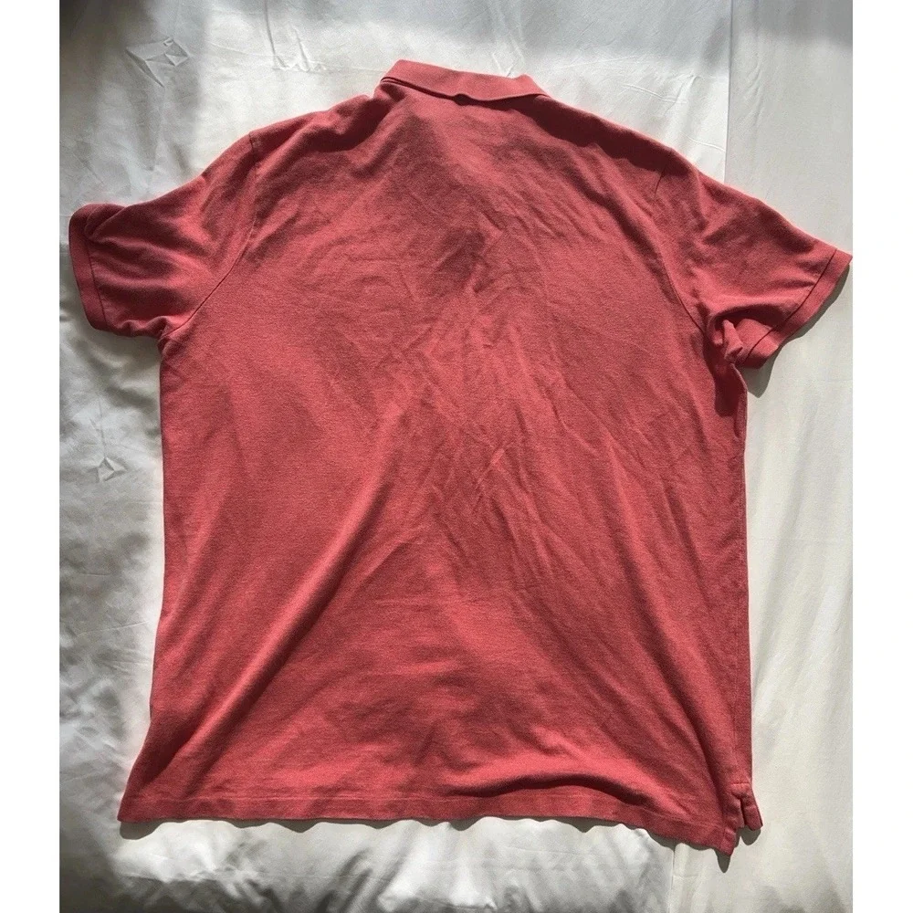 Polo Ralph Lauren XXL Classic Fit Pink with Blue Polo Player Embroidery Cotton